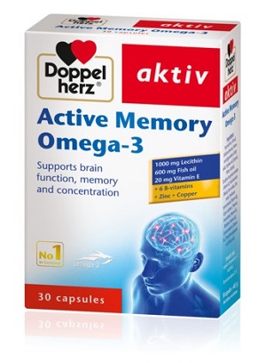 დოპელჰერცი მემორი ომეგა 3 / dopelherci memori omega 3 / Doppel herz Active Memory Omega 3
