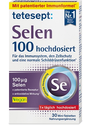 ტეტესეპტი სელენი 100 / tetesepti seleni 100 / Tetesept Selen 100