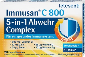 ტეტესეპტი იმუსანი C800 დეპო კომპლექსი / tetesepti imusani C800 depo kompleqsi / Tetesept Immusan C800